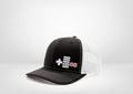 Retro Gaming System NES Controller Design on a Classic Trucker Snap Back - White - Black