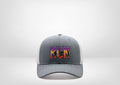 Run with Runners Design on a Classic Trucker Snap Back - White - Black