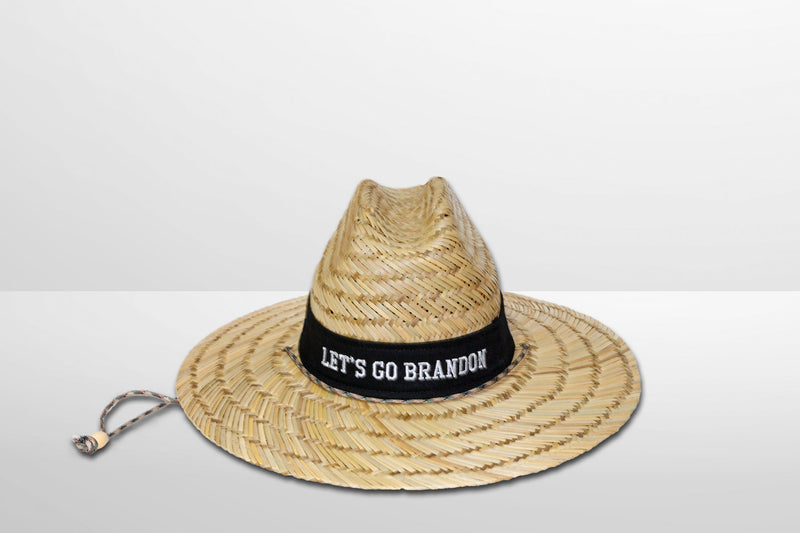 Custom Large Straw Summer Sun Hat with Customizable Head Band for Fishing Gardening Beaches - Personalize this hat for a gift